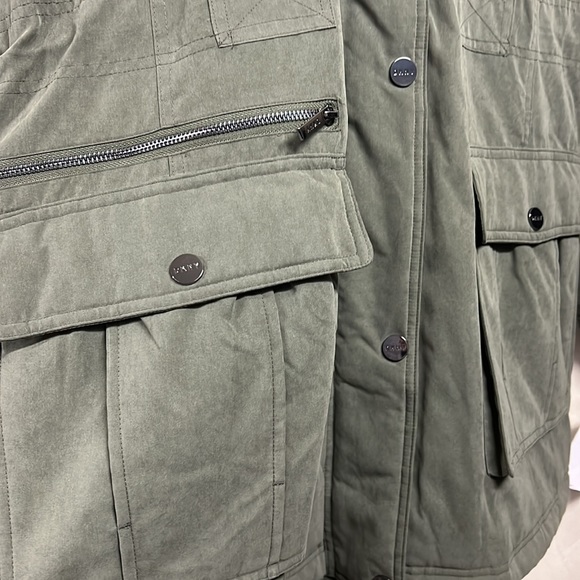 NWT,DKNY Faux-Fur-Trim Hooded Anorak, - Picture 14 of 16